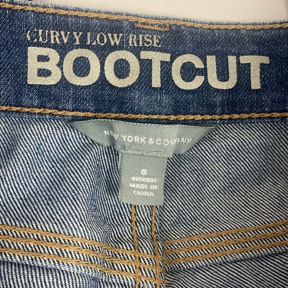 New York & Company Curvy Low Rise Bootcut Jeans Size 8 145 - Picture 4 of 9